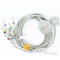 10 ta qo'rg'oshinli EKG kabeli