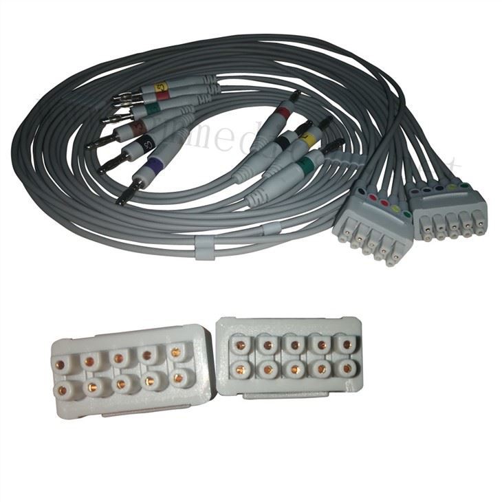 GE MAC500 800 1200 1200ST 1600 Multi-Link Leadwire to'plami, banan tugashi, AHA bilan mos keladi.