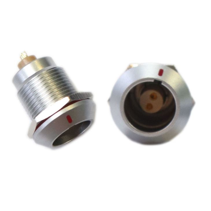 FGG EGG 1k Series 302 Push-Pull Metal Straight Plug/ Fixed Socket Connector
