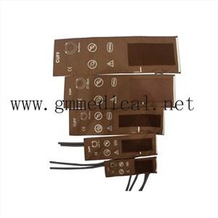 Ikkita naycha bilan qayta ishlatilishi mumkin bo'lgan qon bosimi manfeti (go'dak, pediatriya, kichik kattalar, kattalar, katta kattalar, THIGH. Konnektorlarsiz).