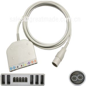 Lohmeier 98.060.120 / A Multi-parametr trunk kabelida (IBP * 2, harorat * 2, 5-etakchi EKG, Spo2)