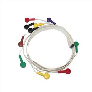 Mortara T12 uchun 10 qo'rg'oshin Holter EKG kabeli